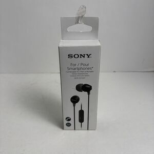SONY Stereo Headphones for Smartphones With Mic Black